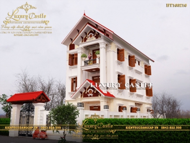 Lạc lối với mẫu biệt thự phố mặt tiền 7.6m đẹp 3 tầng hoàn mỹ tại Nam Định BT160216