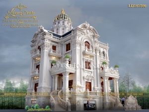 Uy nghi bề thế tột bậc với lâu đài xa hoa bậc nhất Ninh Bình 3 tầng có bán hầm LD181506